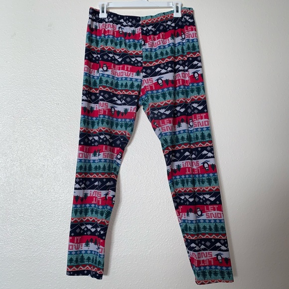 No Boundaries Pants - NOBO (Size XXL Juniors) Let it Snow! Leggings